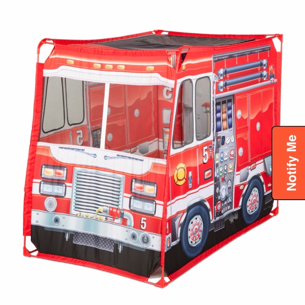 Red Fire Truck Play Tent for Kids - Melissa and Doug